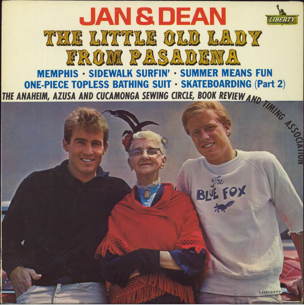 Jan & Dean The Little Old Lady From Pasadena US vinyl LP album (LP record) LRP-3377