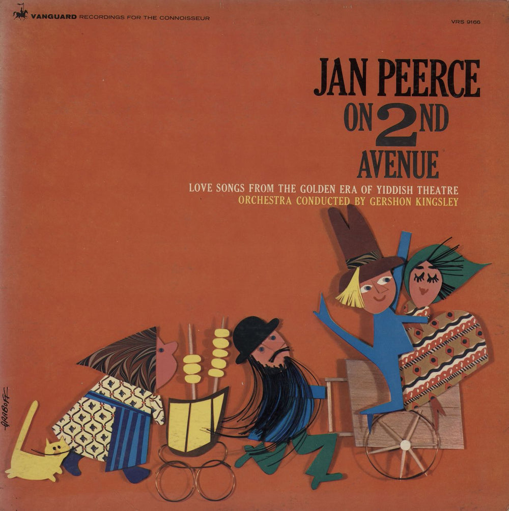 Jan Peerce Jan Peerce on 2nd Avenue US vinyl LP album (LP record) VRS9166