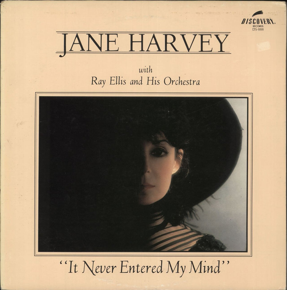 Jane Harvey It Never Entered My Mind US vinyl LP album (LP record) DS-888