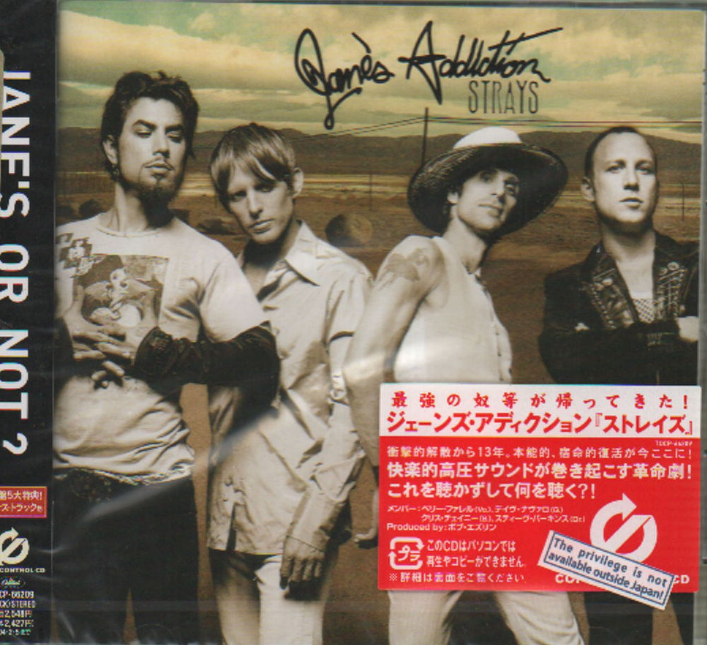 Janes Addiction Strays Japanese CD album (CDLP) TOCP-66209