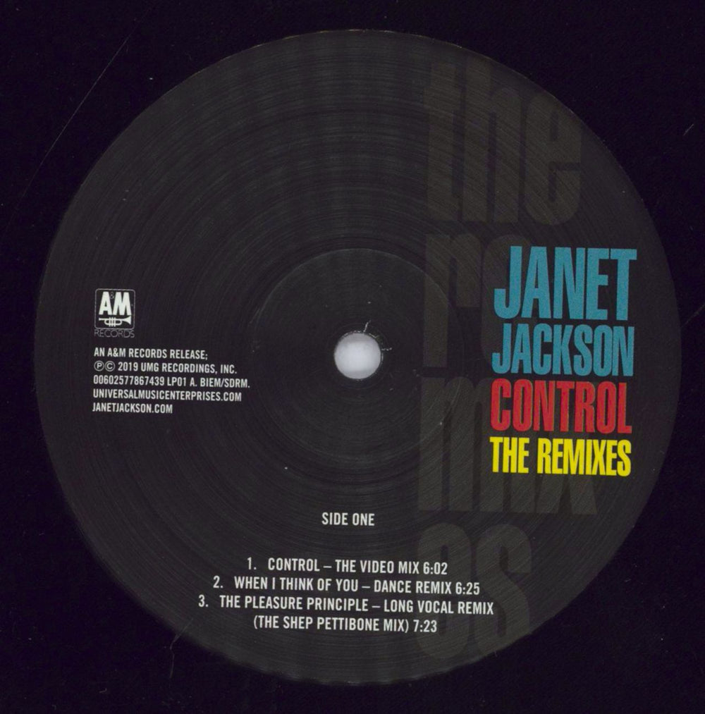 Janet Jackson Control: The Remixes UK 2-LP vinyl record set (Double LP Album) J-J2LCO831209