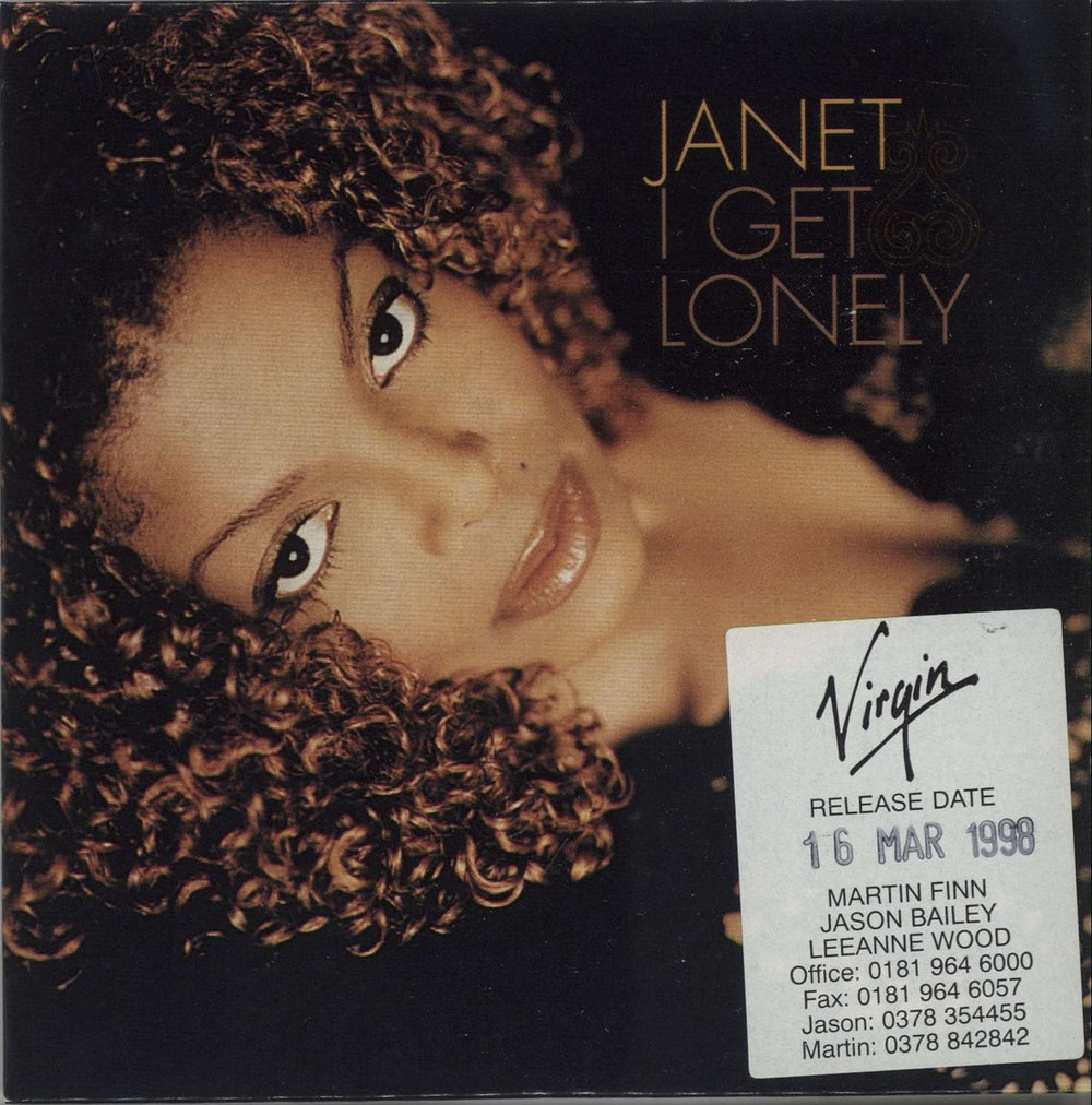 Janet Jackson I Get Lonely UK Promo CD single (CD5 / 5") VSCDJ1683