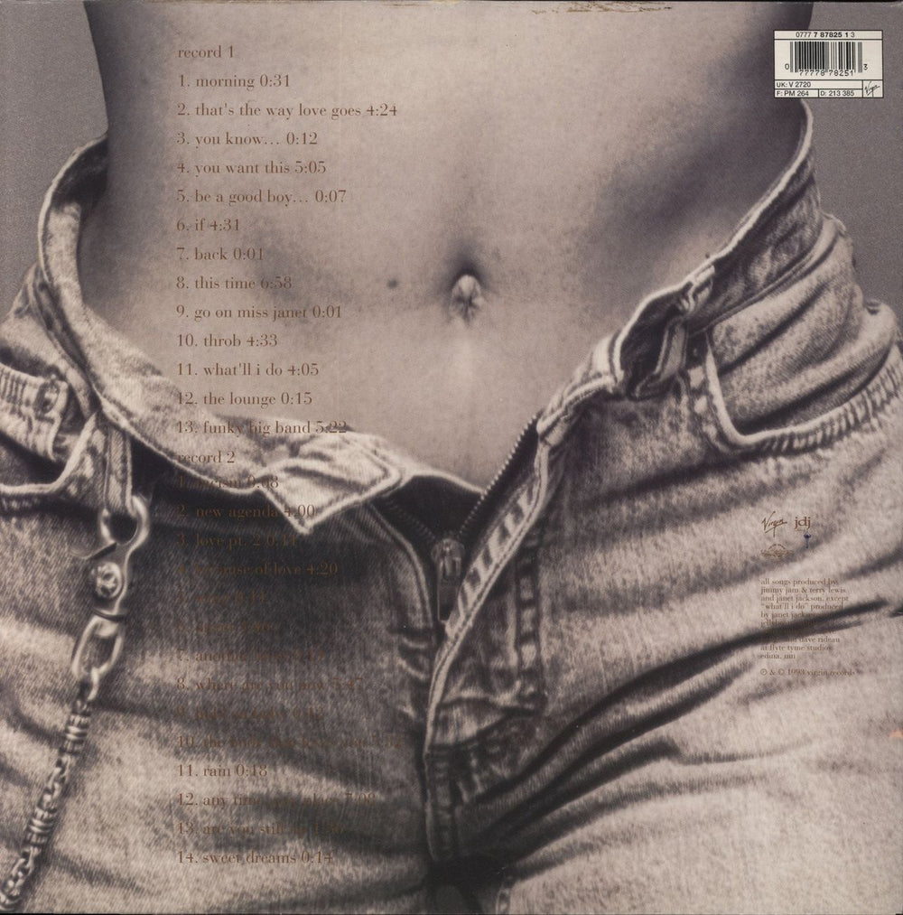 Janet Jackson Janet UK 2-LP vinyl record set (Double LP Album) 077778782513