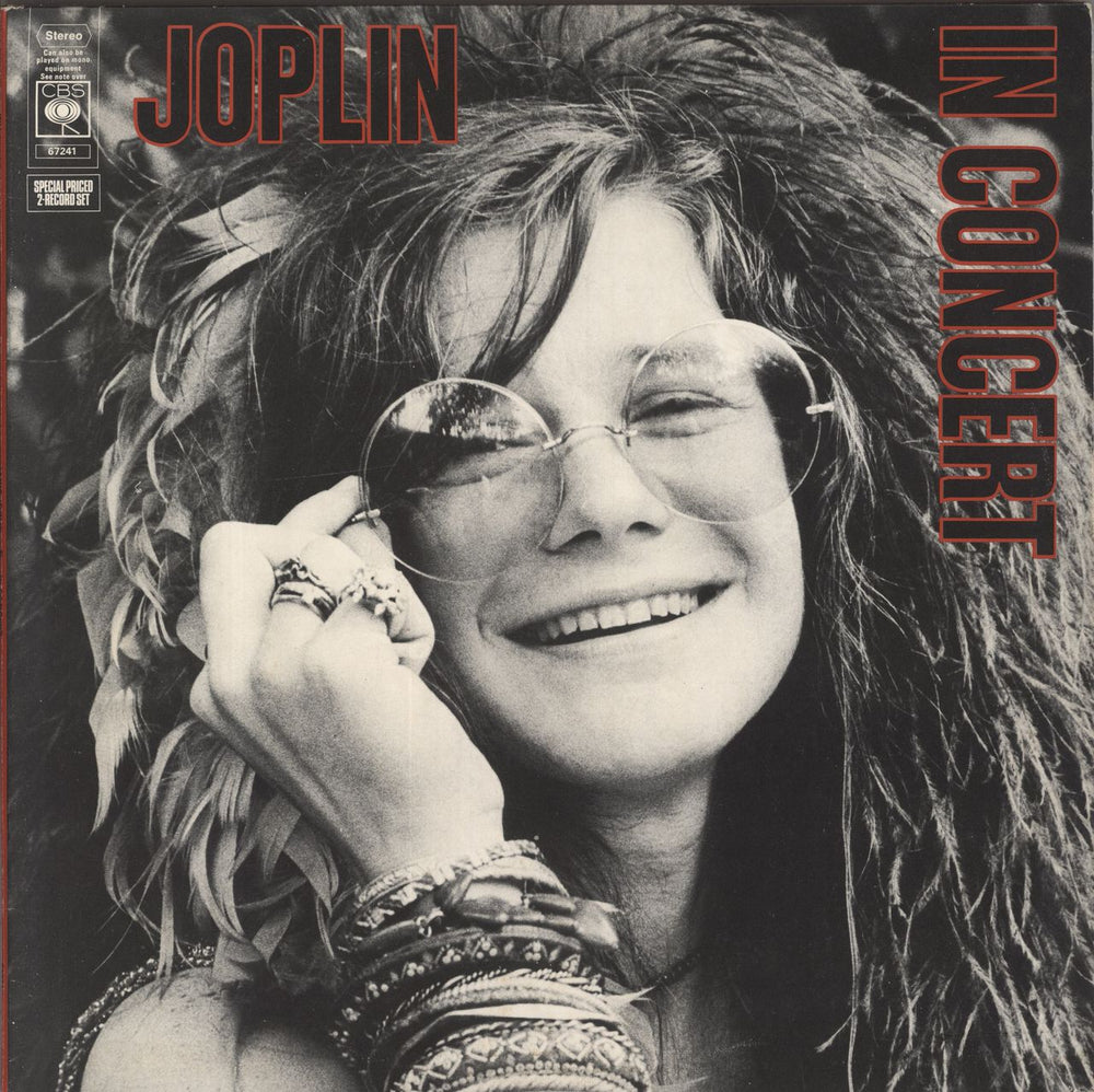 Janis Joplin In Concert - 1st + Janis Insert UK 2-LP vinyl record set (Double LP Album) 67241