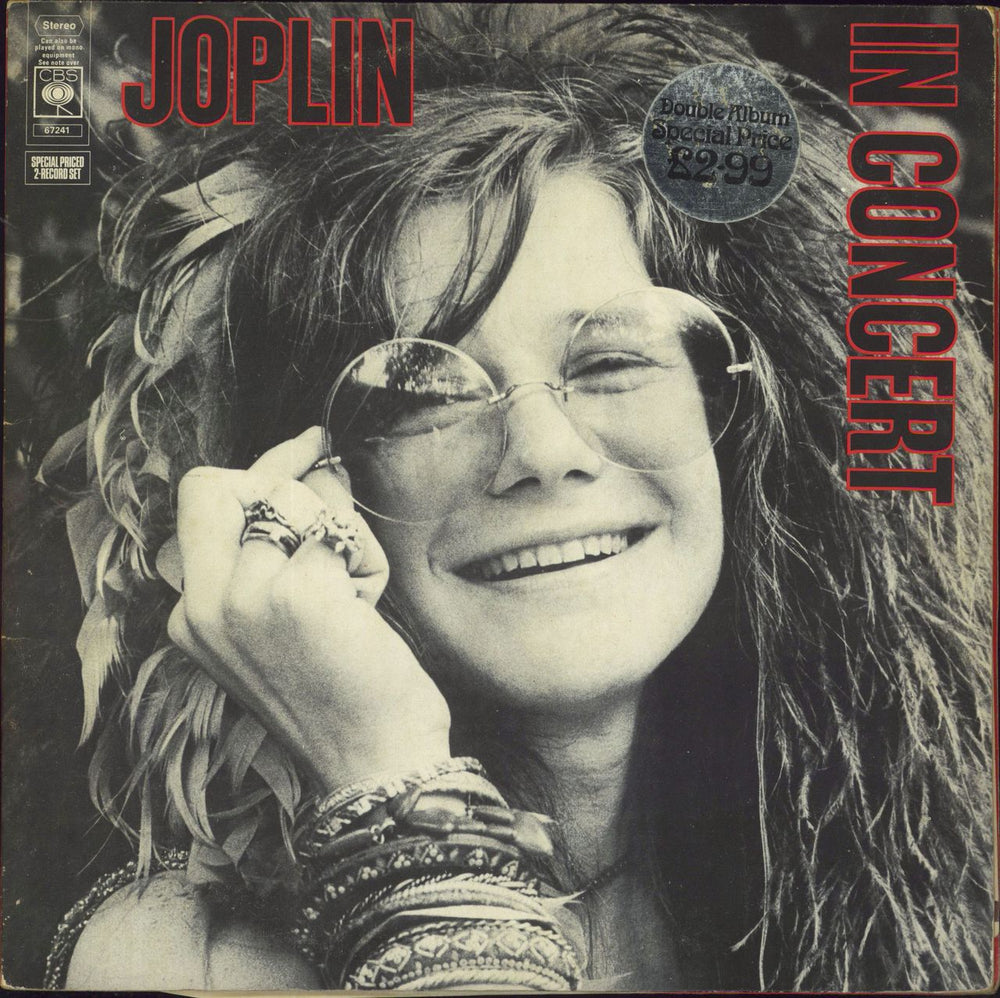 Janis Joplin In Concert - 1st - VG UK 2-LP vinyl record set (Double LP Album) 67241