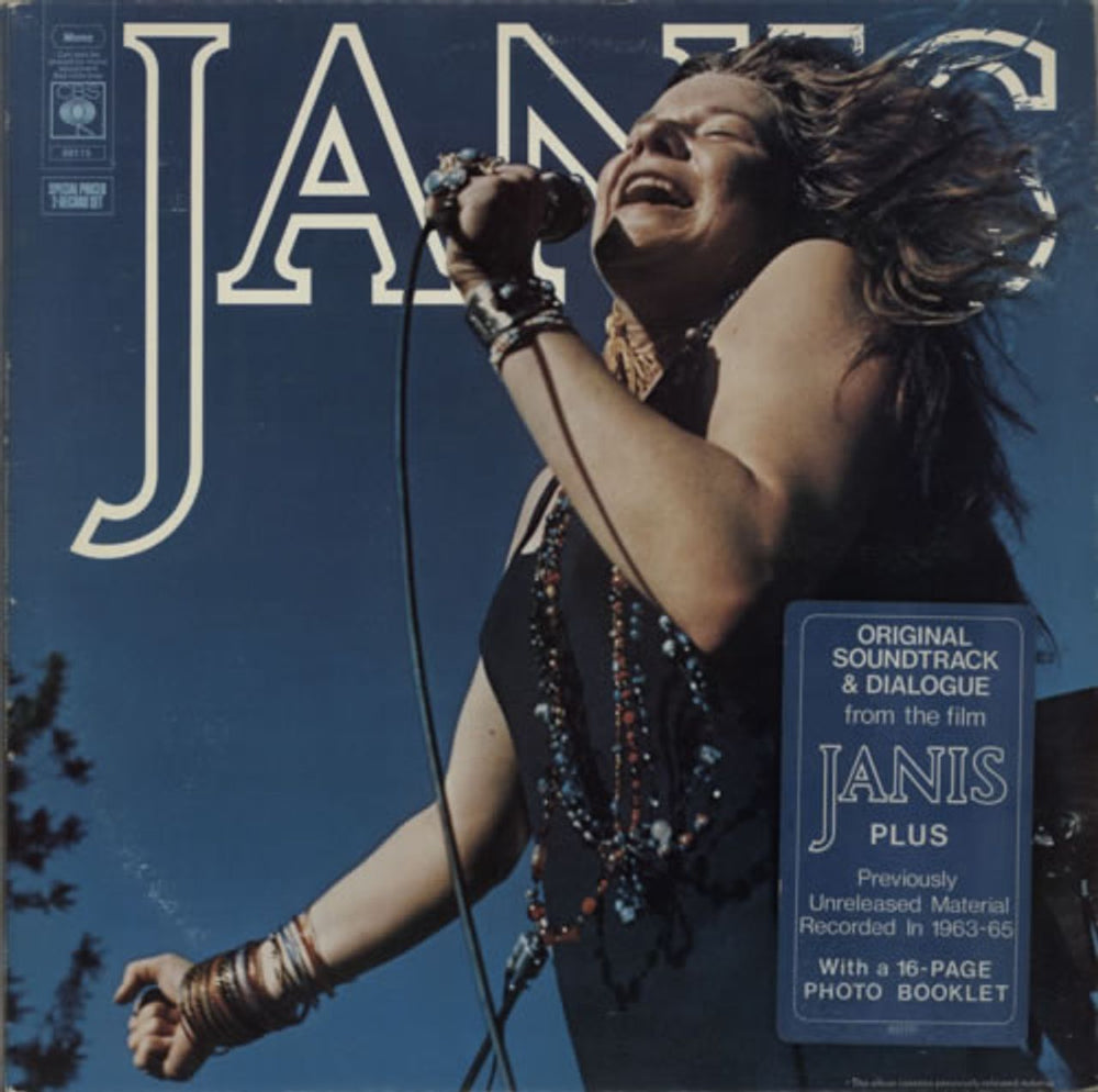 Janis Joplin Janis - stickered p/s UK 2-LP vinyl record set (Double LP Album) 88115