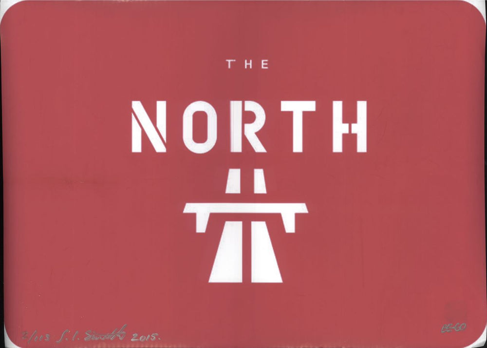 Jay Smith (Artist) Jay Ee-Go Smith's The North Print - Pink UK memorabilia NUMBERED PRINT