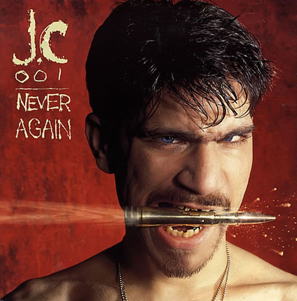 JC-001 Never Again UK 12" vinyl single (12 inch record / Maxi-single) ANX1012T