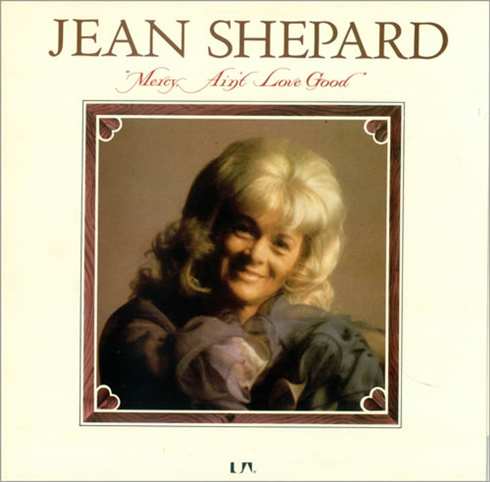 Jean Shepard Mercy Ain't Love Good UK vinyl LP album (LP record) UAS29974