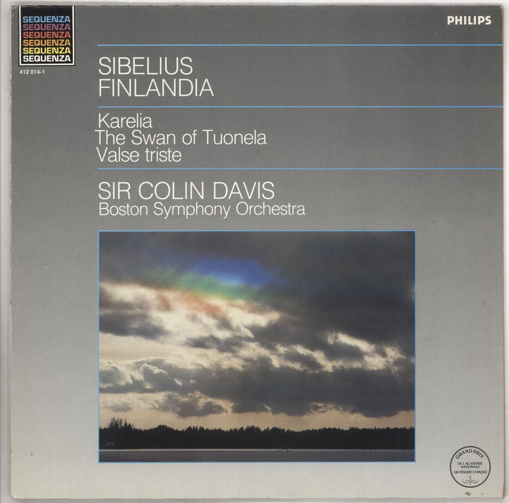 Jean Sibelius Finlandia Dutch vinyl LP album (LP record) 412014-1