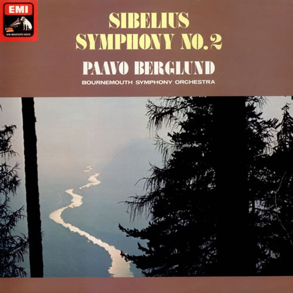 Jean Sibelius Symphony No. 2 - Quad UK vinyl LP album (LP record) ASD3497