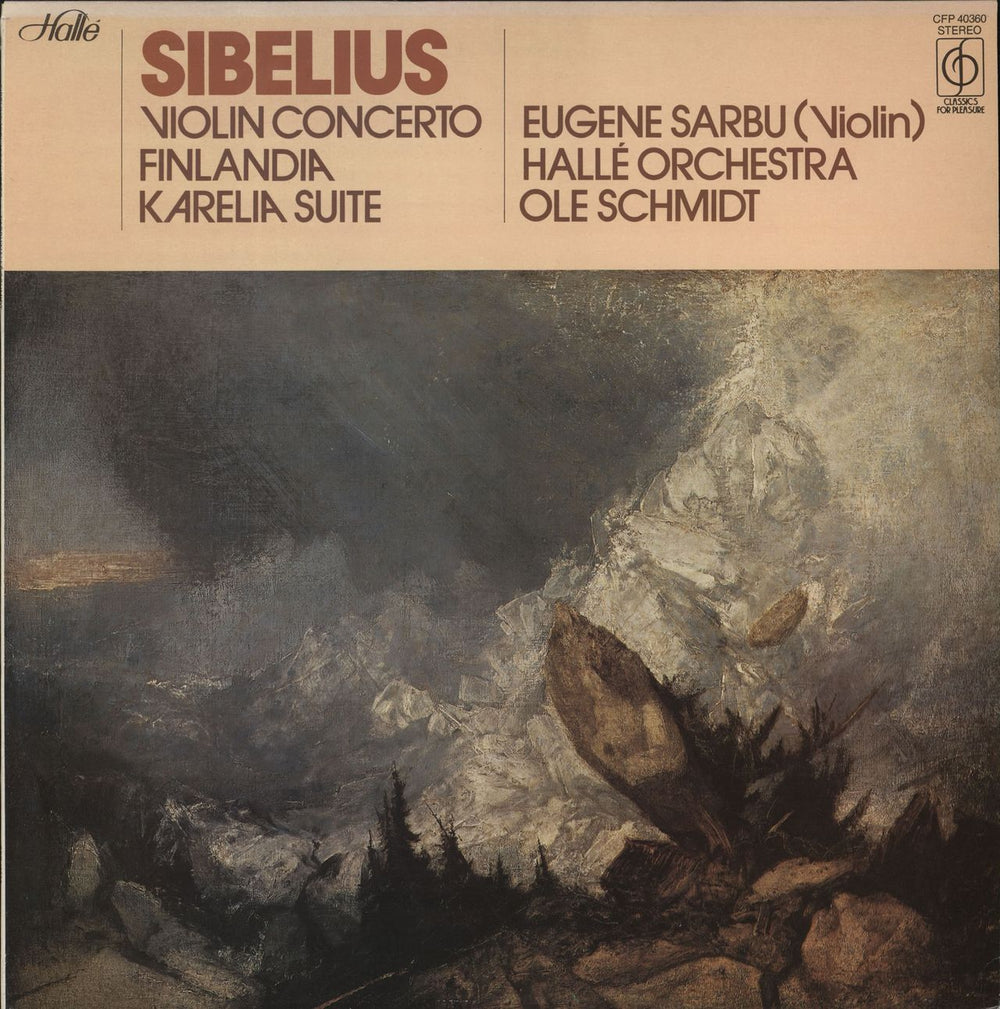 Jean Sibelius Violin Concerto / Finlandia / Karelia Suite UK vinyl LP album (LP record) CFP40360