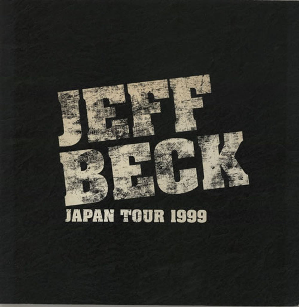 Jeff Beck Japan Tour 1999 Japanese tour programme TOUR PROGRAMME