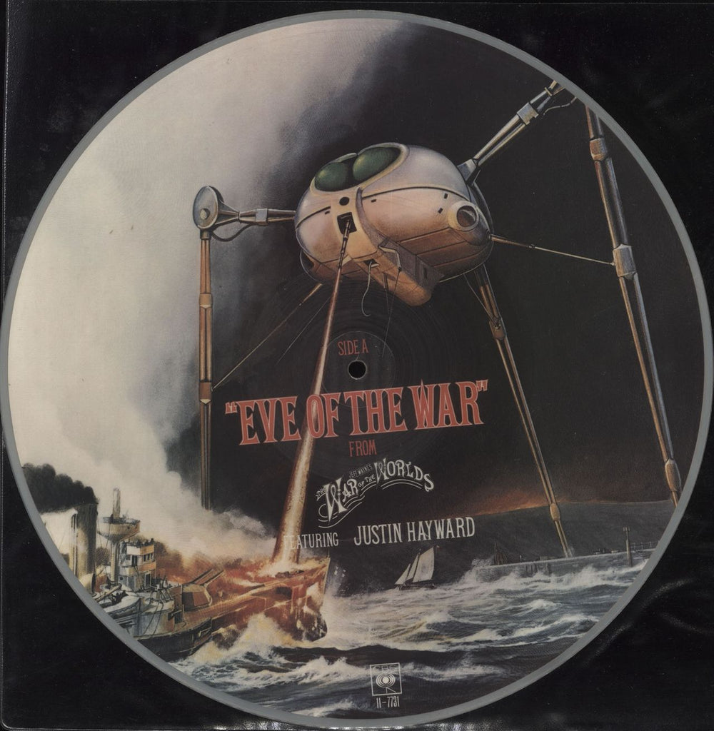 Jeff Wayne Eve Of The War - White Rim UK 12" vinyl picture disc (12 inch picture record) 11-7731