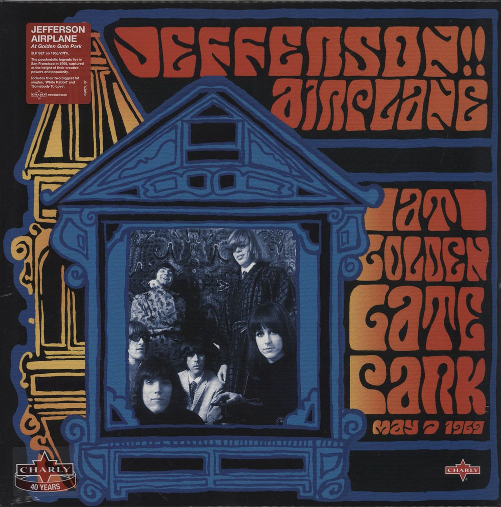 Jefferson Airplane At The Golden Gate - 180g - sealed UK 2-LP vinyl record set (Double LP Album) CHARLYL167