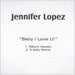 Jennifer Lopez Baby I Love U! UK Promo CD-R acetate CD-R ACETATE