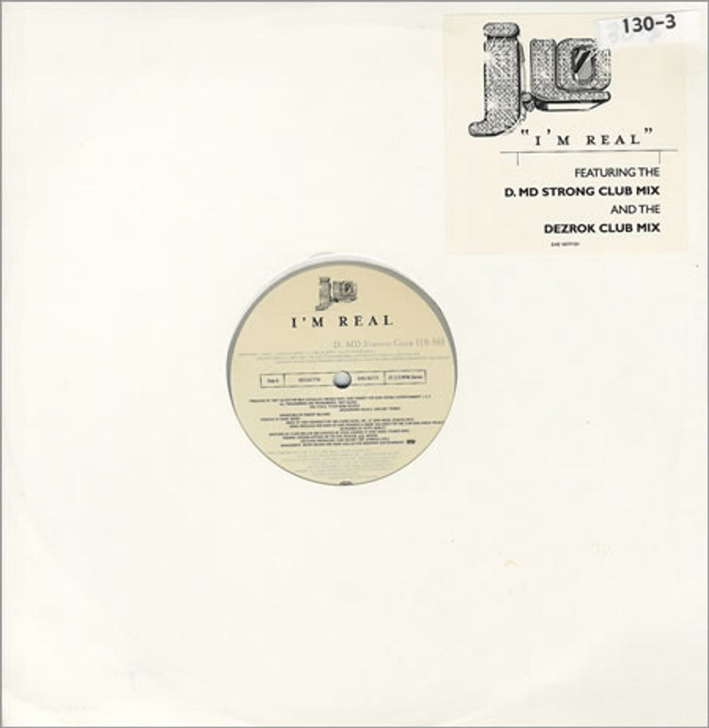 Jennifer Lopez I'm Real US Promo 12" vinyl single (12 inch record / Maxi-single) EAS16777-S1