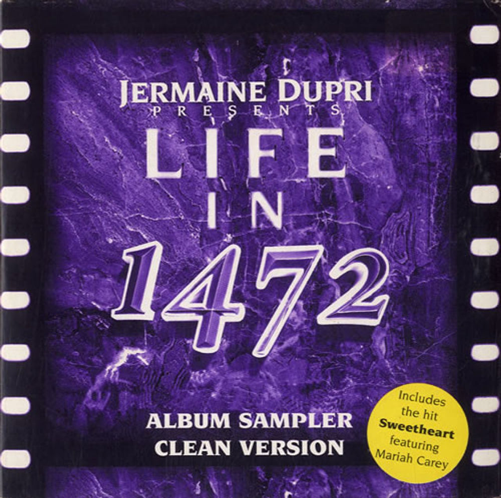 Jermaine Dupri Life In 1472 Album Sampler [Clean Version] UK Promo CD single (CD5 / 5") XPCD1030