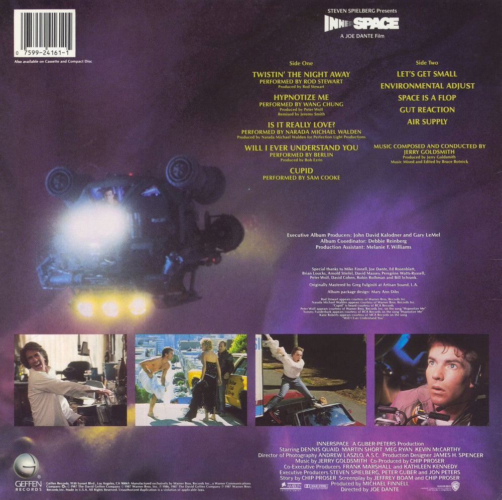 Jerry Goldsmith Innerspace - OST US vinyl LP album (LP record) 07599241611