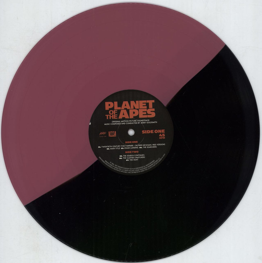 Jerry Goldsmith Planet Of The Apes - 180gm Purple/Black Split & Green/Black Split Vinyl US vinyl LP album (LP record) J-0LPPL790982