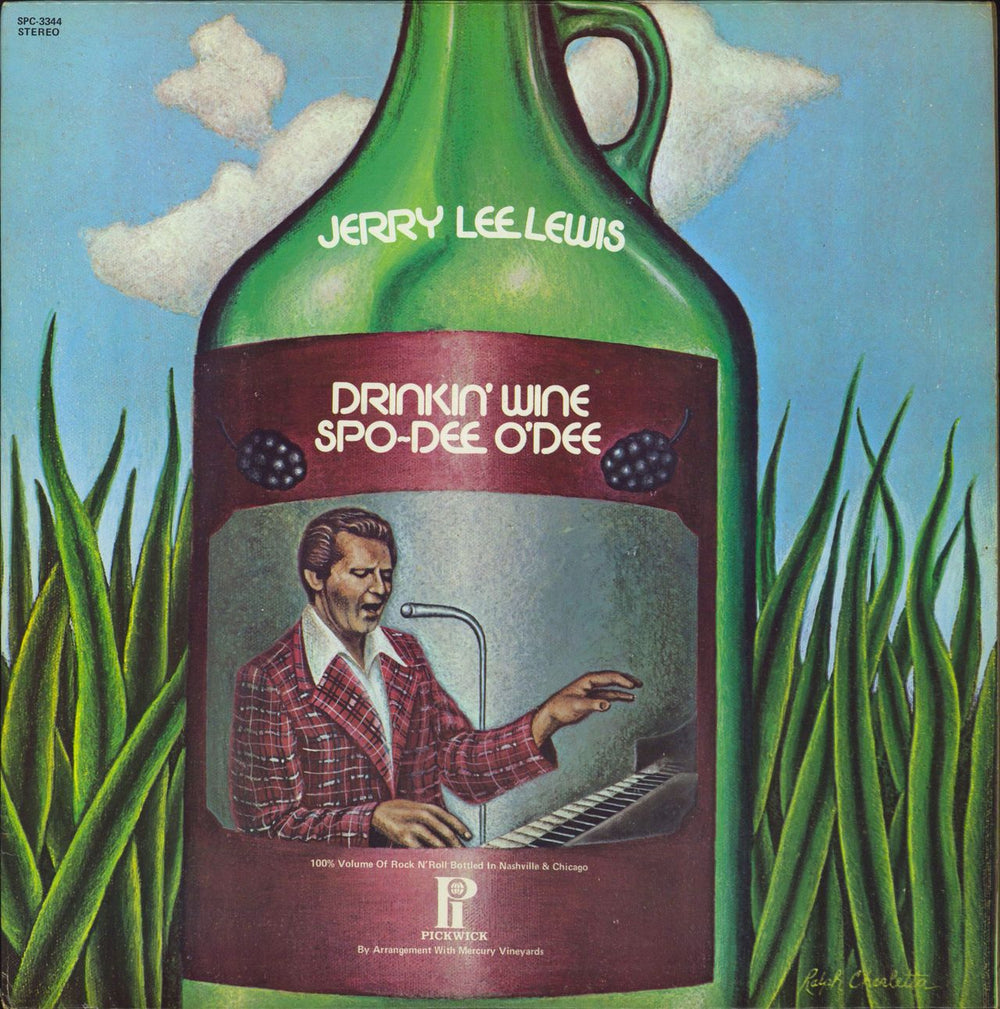 Jerry Lee Lewis Drinkin' Wine Spo-Dee O'Dee US vinyl LP album (LP record) SPC-3344