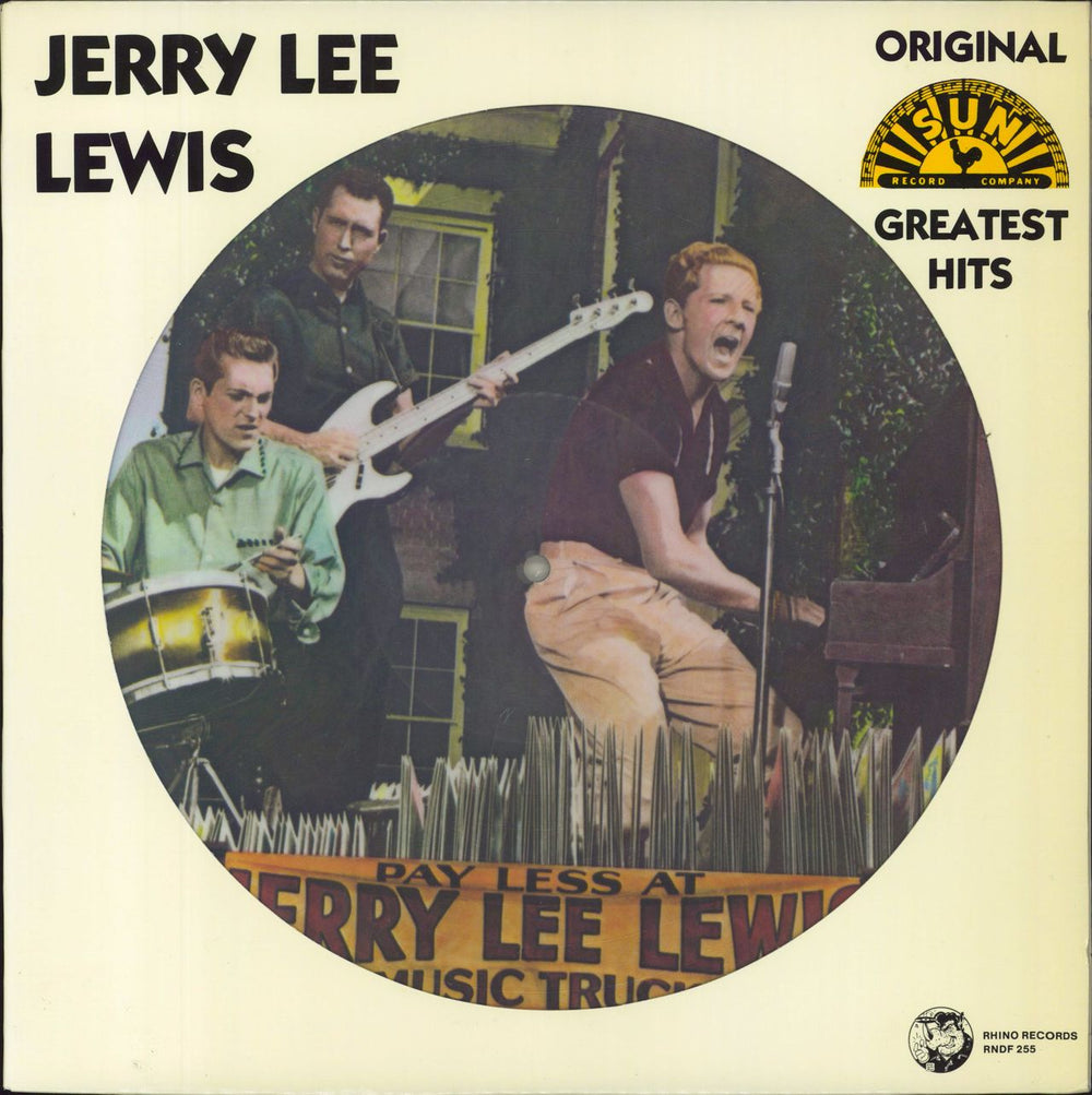 Jerry Lee Lewis Greatest Hits US picture disc LP (vinyl picture disc album) RNDF255