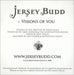 Jersey Budd Visions Of You UK Promo CD-R acetate cd-r acetate