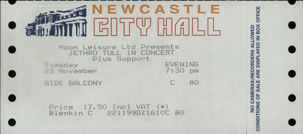 Jethro Tull J-Tull Dot Com + Ticket Stub UK tour programme TULTRJT651903