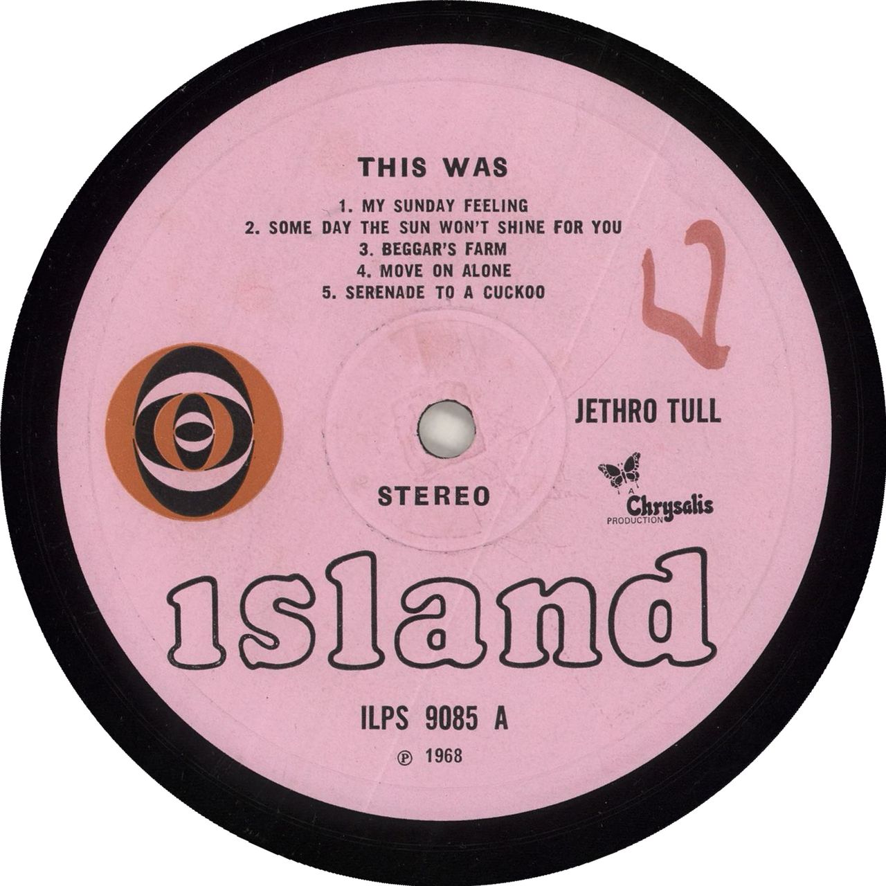 JETHRO TULL☆This Was UK Island Pink Circ - 洋楽