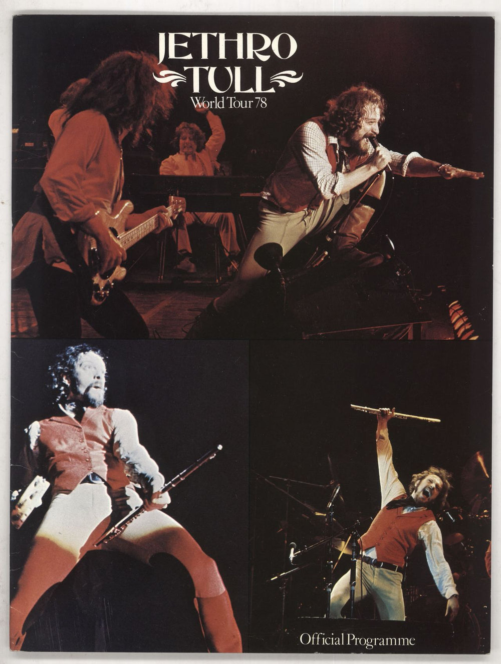 Jethro Tull World Tour 78 UK tour programme tour programme