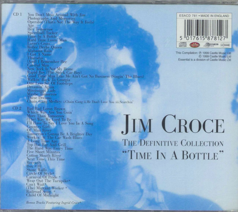 Jim Croce Time In A Bottle (The Definitive Collection) - Sealed UK 2 CD album set (Double CD)