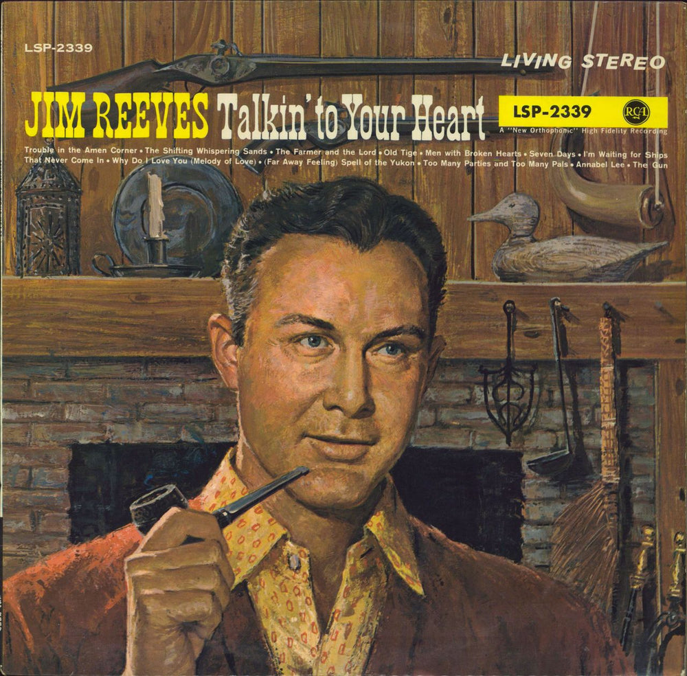 Jim Reeves Talkin' To Your Heart German vinyl LP album (LP record) LSP2339