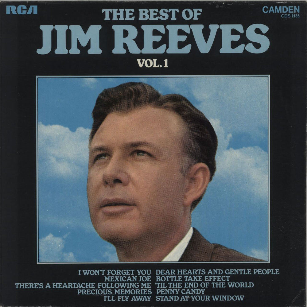 Jim Reeves The Best Of Jim Reeves Vol. 1 UK vinyl LP album (LP record) CDS1135