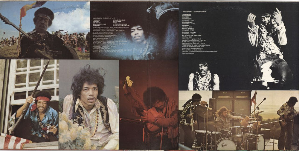 Jimi Hendrix Band Of Gypsys / The Cry Of Love French 2-LP vinyl record set (Double LP Album)