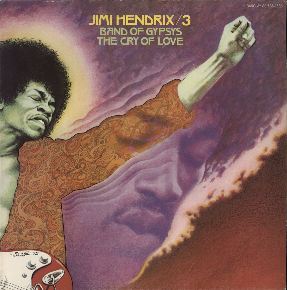 Jimi Hendrix Band Of Gypsys / The Cry Of Love French 2-LP vinyl record set (Double LP Album) 80585/586