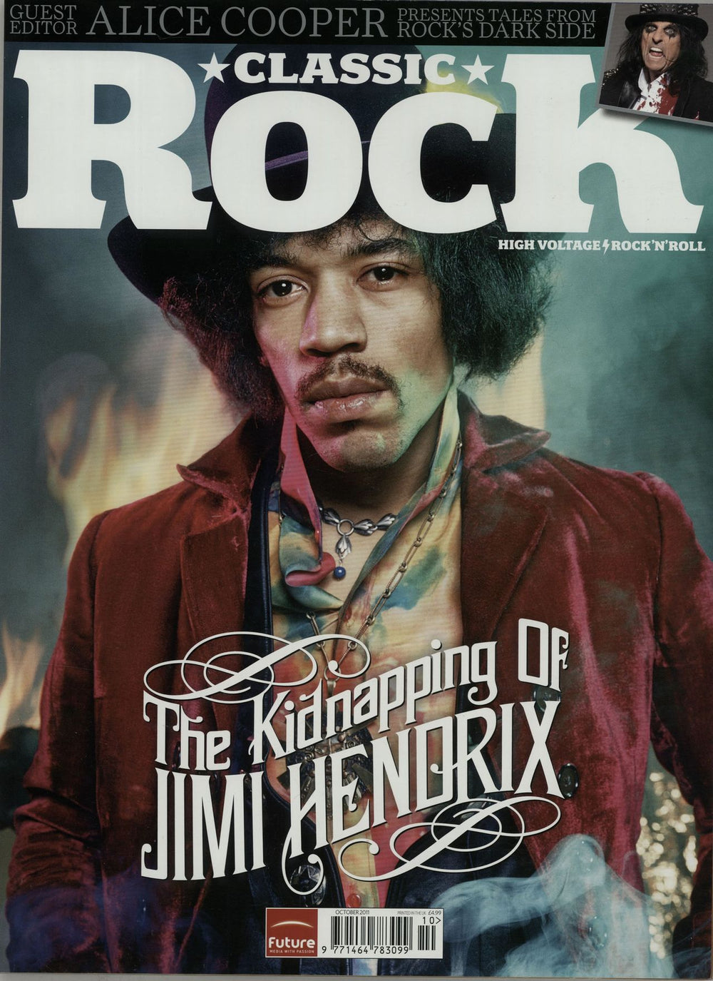 Jimi Hendrix Classic Rock UK magazine OCTOBER 2011