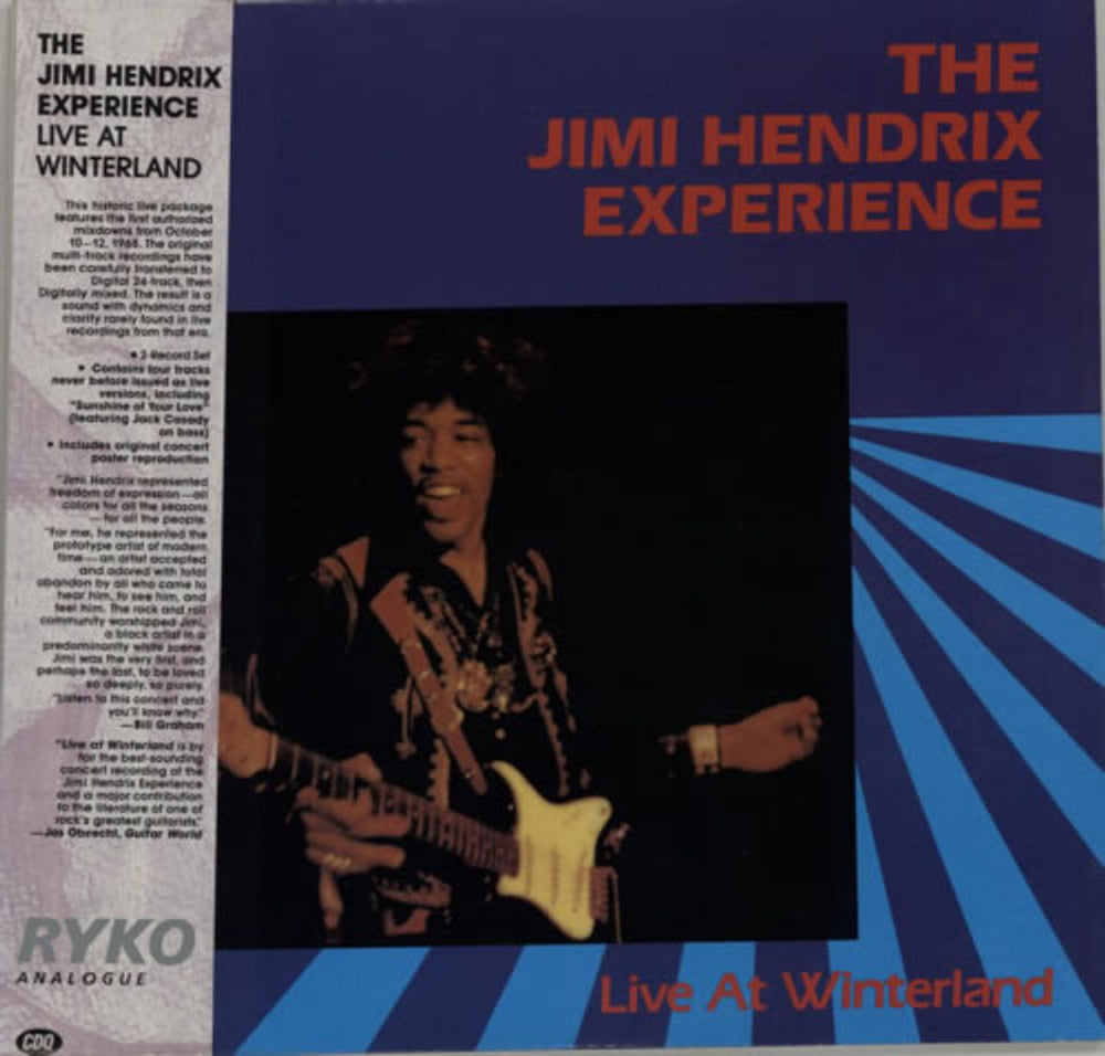 Jimi Hendrix Live At Winterland - Clear Vinyl + Obi US 2-LP vinyl record set (Double LP Album) RALP0038-2