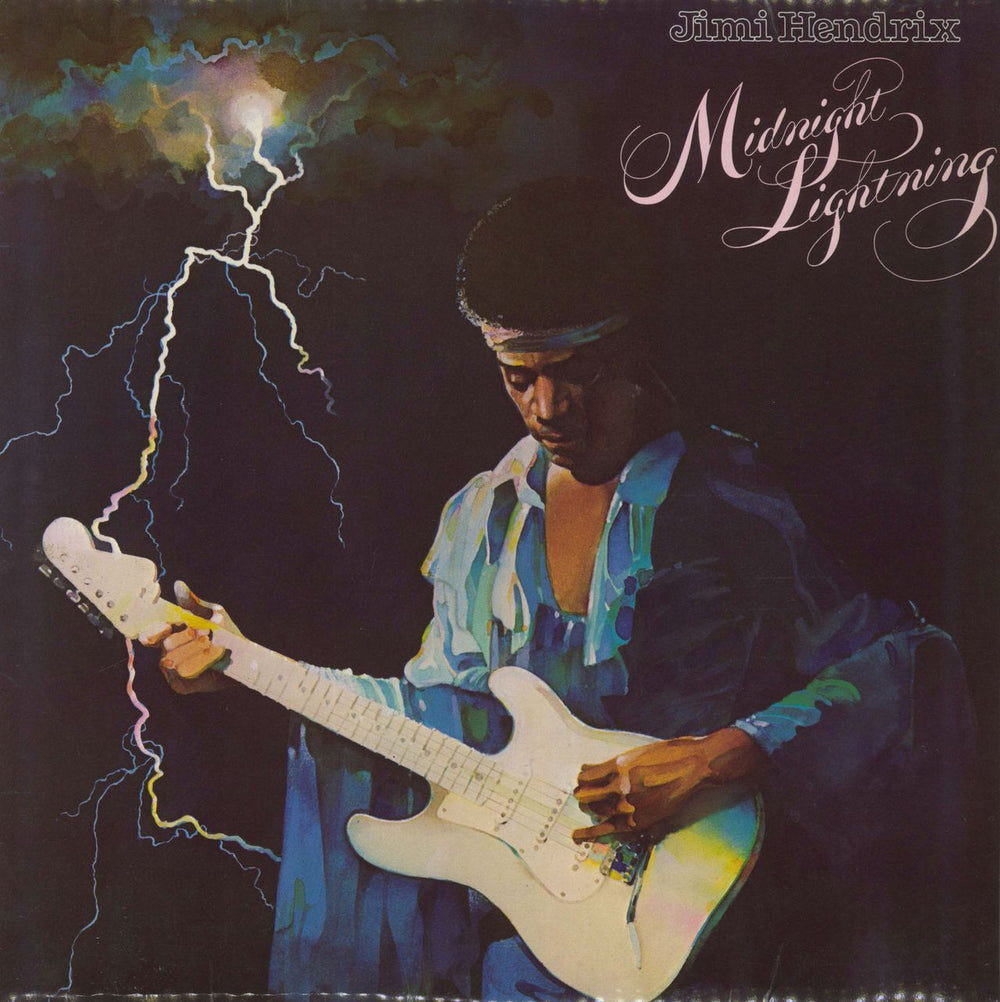 Jimi Hendrix Midnight Lightning - EX UK vinyl LP album (LP record) 2310415