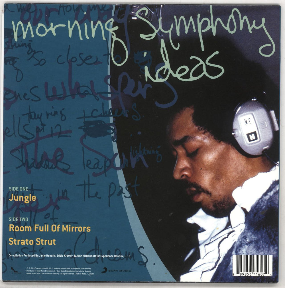 Jimi Hendrix Morning Symphony Ideas - RSD BF16 - Yellow Vinyl UK 10" vinyl single (10 inch record) 889853716074