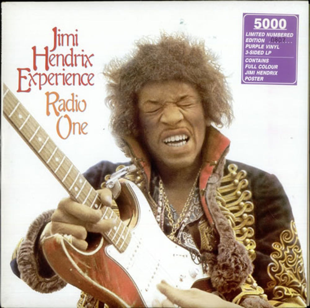 Jimi Hendrix Radio One - Purple Vinyl + Poster UK 2-LP vinyl record set (Double LP Album) CCSLP212P