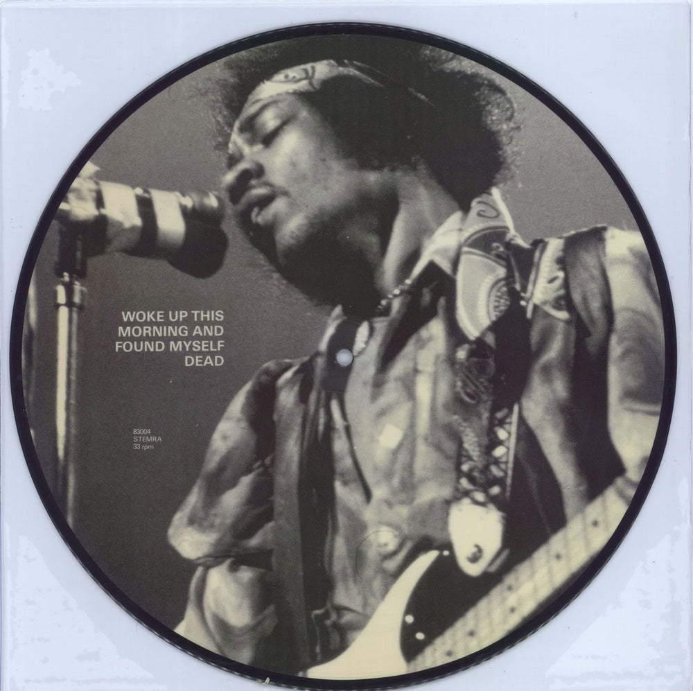 Jimi Hendrix Woke Up This Morning And Found Myself Dead Dutch picture disc LP (vinyl picture disc album) 83004