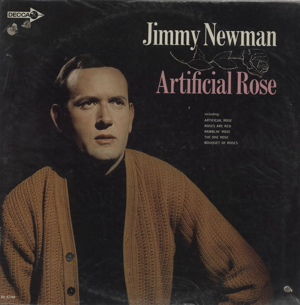 Jimmy C. Newman Artificial Rose US vinyl LP album (LP record) DL4748