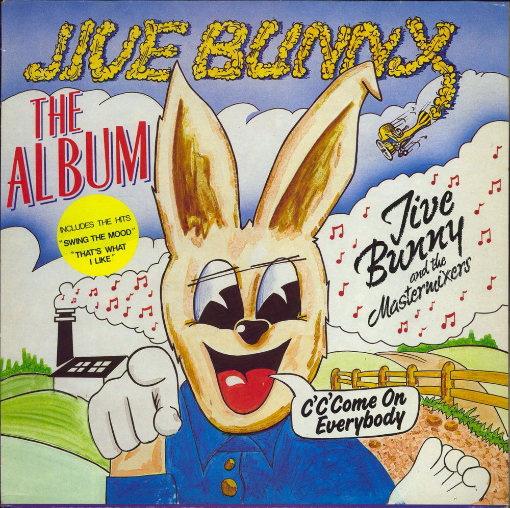 Jive Bunny The Album - hype sticker UK vinyl LP album (LP record) STAR2390