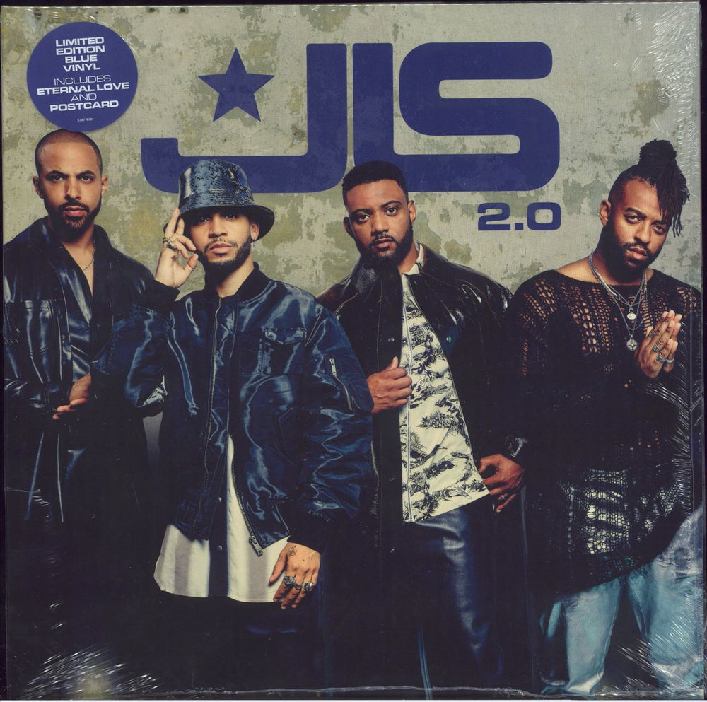 JLS 2.0 (Two Point) - Aston Blue Vinyl + Signed Print - Sealed UK vinyl LP album (LP record)