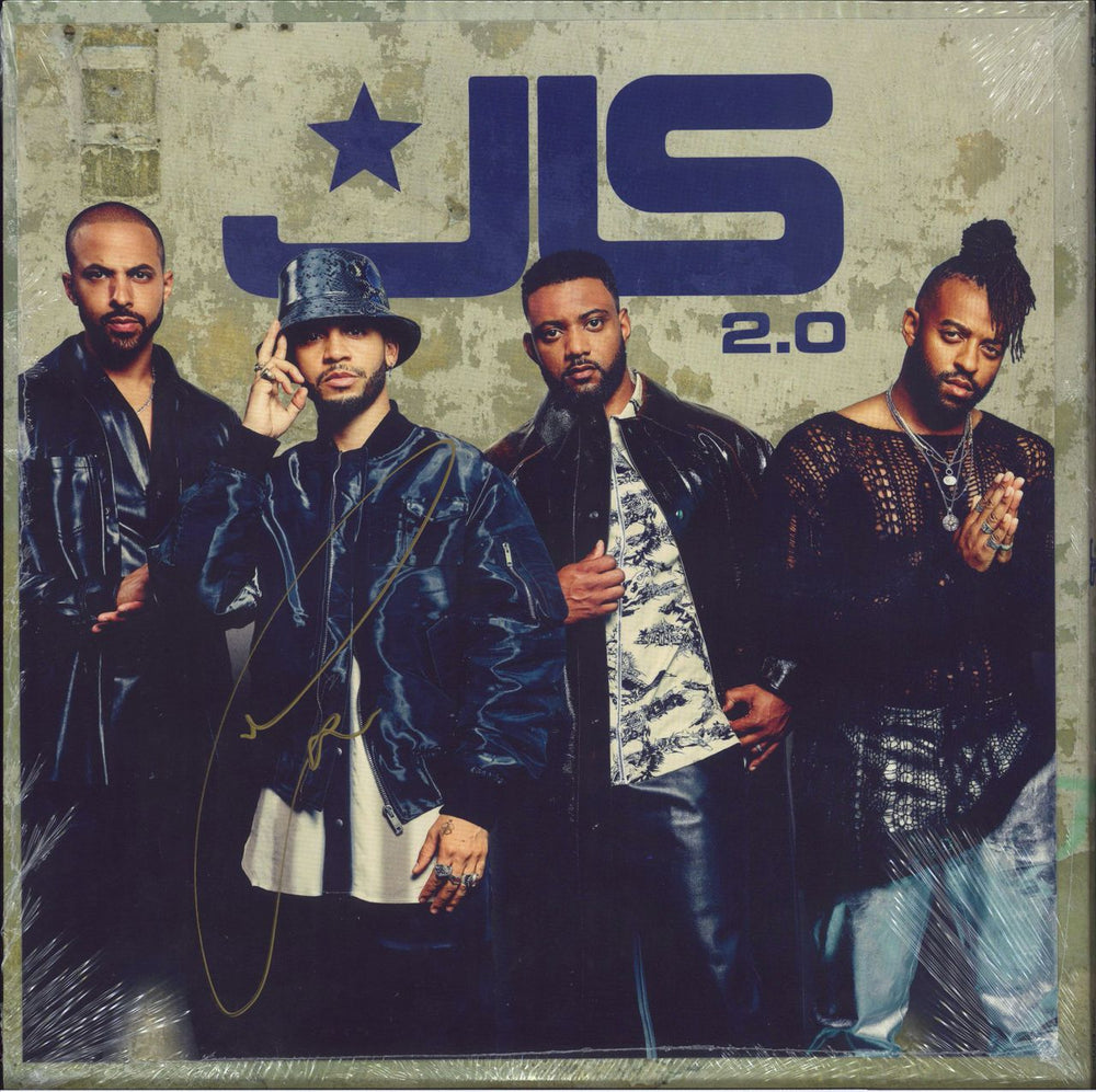 JLS 2.0 (Two Point) - Aston Blue Vinyl + Signed Print - Sealed UK vinyl LP album (LP record)