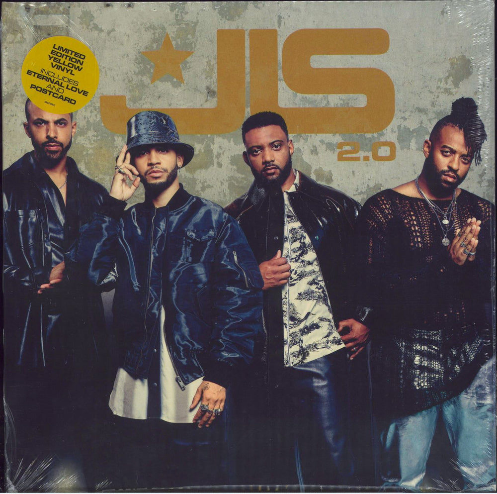 JLS 2.0 (Two Point) - JB Yellow Vinyl + Signed Print - Sealed UK vinyl LP album (LP record) B09FFGGVTB