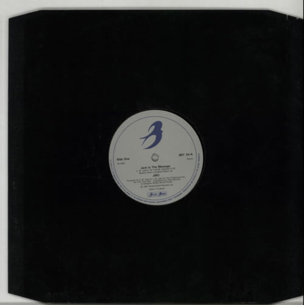 JMO Jack Is The Message UK 12" vinyl single (12 inch record / Maxi-single) BRT34