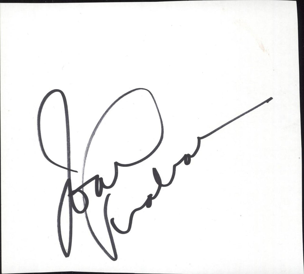 Joan Armatrading Autograph UK memorabilia AUTOGRAPH