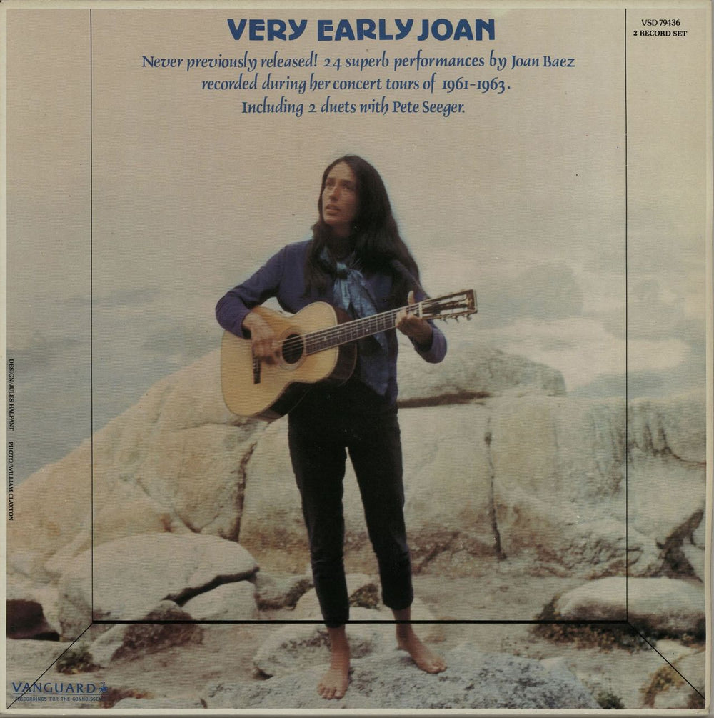 Joan Baez Very Early Joan UK 2-LP vinyl record set (Double LP Album) VSD79436