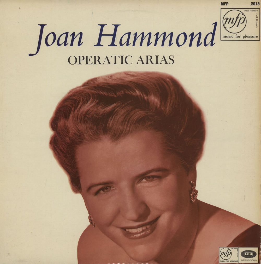 Joan Hammond Operatic Arias UK vinyl LP album (LP record) MFP2015